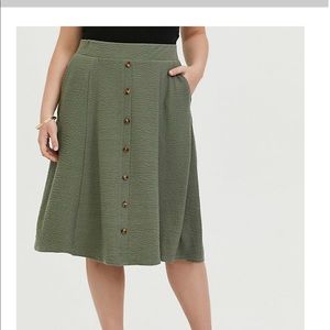 Torrid Green Skirt